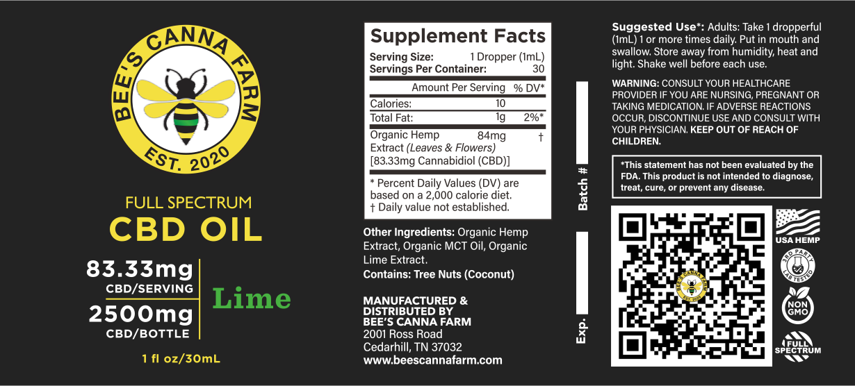 Full Spectrum Lime CBD Oil